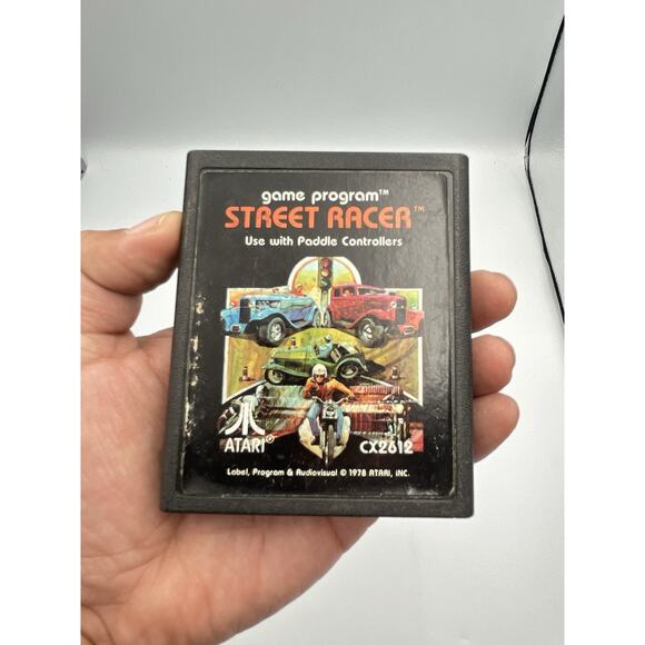Street Racer (Atari 2600, 1977) Cart Only. Tested and Works. - Picture 1 of 3